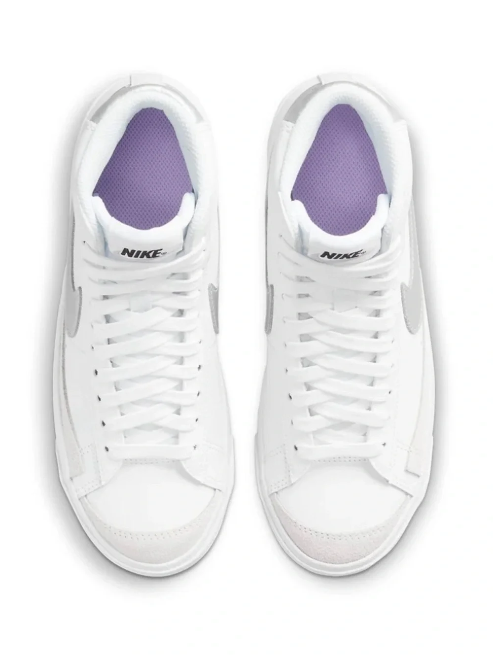 Nike (GS)‎ Nike Blazer Mid '77 'White Metallic Silver' KID'S Size 3.5Y